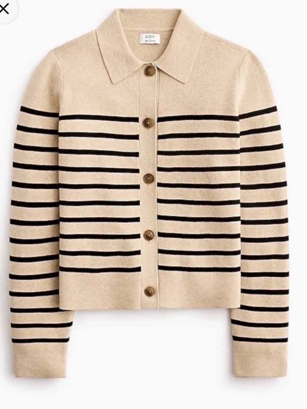 NWT J. Crew Striped Cardigan Sweater